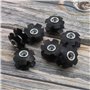 10pcs Casque de Vélo Écrou Étoile Fourche de Vélo pour 28.6mm (1-1/8 Pouces) Fourche Avant Vélo de Montagne Route Hybride Compos