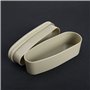 Boîte de rangement pour voiture - Support de coude réglable - Multifonction - Pour accoudoir - 18,5 x 7,5 x 7 cm - Beige