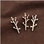 100pcs Décor en Bois Embellissements Copeaux de Bois Décoratifs Écureuil Champignon Feuille Formes Tranches de Bois Ornements po