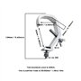 4pcs Pince Crochets Scène Lumière Pince Crochets Métal Treillis C-Clamp Montage Scène Lumière Accessoires Remplacement pour Proj
