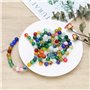 100pcs Perles Rondes de Pierres Précieuses Naturelles Perles de Bracelet Collier Accessoires Décoratifs pour Fabrication de Bijo