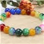 100pcs Perles Rondes de Pierres Précieuses Naturelles Perles de Bracelet Collier Accessoires Décoratifs pour Fabrication de Bijo