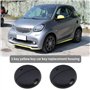 2pcs Étui à Clés de Voiture 1 Bouton Compatible avec Smart 450 Fortwo Remplacement sans Clé Entrée Intelligente Télécommande Por