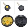 2pcs Étui à Clés de Voiture 1 Bouton Compatible avec Smart 450 Fortwo Remplacement sans Clé Entrée Intelligente Télécommande Por