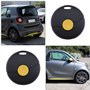 2pcs Étui à Clés de Voiture 1 Bouton Compatible avec Smart 450 Fortwo Remplacement sans Clé Entrée Intelligente Télécommande Por