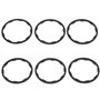 6pcs Vélo Volant Rondelle Entretoise Cassette Casque Joint Vélo Pédalier Essieu Rondelle Joint pour VTT Vélo de Route 1mm 1.5mm