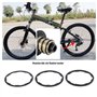 6pcs Vélo Volant Rondelle Entretoise Cassette Casque Joint Vélo Pédalier Essieu Rondelle Joint pour VTT Vélo de Route 1mm 1.5mm 