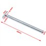 10pcs M8x100mm Filetage T Fente Outil de Fixation Goujon Drop-in T-Écrou Coulissant Vis Boulon en Acier au Carbone Zingué pour 3