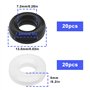 Retenue de Manchon de Lunettes en Silicone Rond Confort Support Anti-dérapant pour Pinces à Oreilles pour Lunettes de Soleil Emb