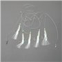15pcs Matériel de Pêche en Mer Lumineux Crochet de Tête de Poisson en Soie Multicolore Accessoires de Crochet de Plume Tête de P