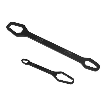 2pcs Clé Torx à Double Extrémité 8-22mm et 3-17mm Outils de Réparation Universels Multifonctionnels de Clé à Anneau à Tension Au