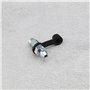 4pcs Vis de Purge M10x1mm avec Bouchon Anti-poussière pour Étrier de Frein à Disque Vis d'échappement Vis de Purge en Métal Galv