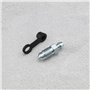 4pcs Vis de Purge M10x1mm avec Bouchon Anti-poussière pour Étrier de Frein à Disque Vis d'échappement Vis de Purge en Métal Galv