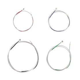 OTOTEC Jeu de Cordes Universelles pour Violoncelle (ADGC) Noyau en Acier Nickelé Accessoires d'enroulement avec Tête Sphérique p