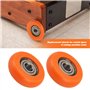 OTOTEC Lot de 2PCS Roues de Siège pour Rameur Diamètre Extérieur 36 Mm Largeur 10 Mm Diamètre Intérieur 8 Mm Roue à Rouleaux en 