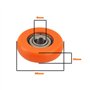 OTOTEC Lot de 2PCS Roues de Siège pour Rameur Diamètre Extérieur 36 Mm Largeur 10 Mm Diamètre Intérieur 8 Mm Roue à Rouleaux en 