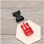 OTOTEC 2X Clips de Menton pour Casque Fermeture de Menton Pièce de Rechange pour Casque Pièce de Rechange Adaptée Aux Motos élec