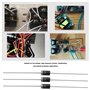 OTOTEC Lot de 50 Diodes de Redressement SB2100 2 A 100 V DO-15 Adaptées Aux Applications de Protection de Polarité en Roue Libre