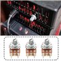 OTOTEC Lot de 5 Potentiomètres de Vitesse Réglables WH148 B10K Interrupteur à 5 Broches Longueur de l'arbre 15 Mm écrou Rondelle