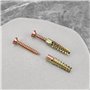 OTOTEC 50pcs Ancrage Mural en Acier avec Vis 6x32mm Fixations pour Cloisons Sèches Ancrage 5x40mm Vis pour Mur en Béton Mur Creu