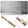 OTOTEC 50pcs Ancrage Mural en Acier avec Vis 6x32mm Fixations pour Cloisons Sèches Ancrage 5x40mm Vis pour Mur en Béton Mur Creu