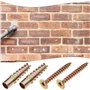 OTOTEC 50pcs Ancrage Mural en Acier avec Vis 6x32mm Fixations pour Cloisons Sèches Ancrage 5x40mm Vis pour Mur en Béton Mur Creu