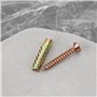 OTOTEC 50pcs Ancrage Mural en Acier avec Vis 6x32mm Fixations pour Cloisons Sèches Ancrage 5x40mm Vis pour Mur en Béton Mur Creu