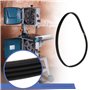 EMSea Courroie de transmission 4PJ 610 7233190017 en caoutchouc noir compatible avec scie à ruban Metabo/Electra Beckum BAS 315 