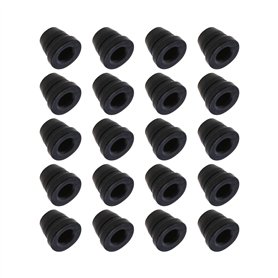 EMSea Lot de 20 bouchons à vis en caoutchouc pour purgeur de frein - 6 mm - Noir
