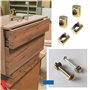 EMSea 50pcs Boulons de Baril Écrous Fendus Attaches pour Lit Bébé Table de Bureau Fixation de Meubles M5x8x10mm M6x10x12.5mm M6x