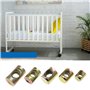 EMSea 50pcs Boulons de Baril Écrous Fendus Attaches pour Lit Bébé Table de Bureau Fixation de Meubles M5x8x10mm M6x10x12.5mm M6x