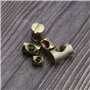 EMSea 50pcs Boulons de Baril Écrous Fendus Attaches pour Lit Bébé Table de Bureau Fixation de Meubles M5x8x10mm M6x10x12.5mm M6x