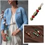 EMSea Femmes Broche Pins Vintage Broches Perlées Chandail Châle Clips Alliage pour Pull Chemises Robe Chapeau Écharpe Sac Femmes
