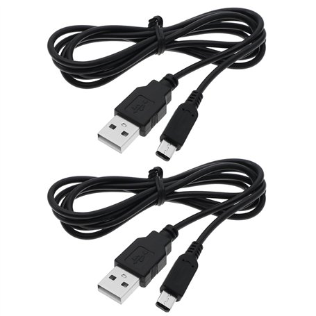 EMSea 2pcs Cordon de Câble de Chargeur d'alimentation USB Remplacement Compatible avec Nintendo DSI/3DS/3DS XL/NEW 3DS/NEW 3DS X
