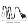 EMSea 2pcs Cordon de Câble de Chargeur d'alimentation USB Remplacement Compatible avec Nintendo DSI/3DS/3DS XL/NEW 3DS/NEW 3DS X