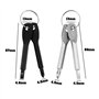 EMSea 4pcs Porte-clés Portable Tournevis en Acier Inoxydable Multi-fonction Porte-clés Tournevis Mini Tournevis Ensemble d'outil