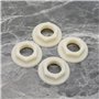 EMSea Lot de 4 écrous arrière de robinet d'évier 1,27 cm BSP en plastique Accessoires pour robinets de lavabo de salle de bain m