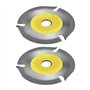 EMSea 2pcs TCT Disque de Lame de Scie Circulaire à Bois 125mm 22.23mm Alésage Arbre 3T Lame de Scie pour Meuleuse d'angle Sculpt