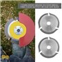 EMSea 2pcs TCT Disque de Lame de Scie Circulaire à Bois 125mm 22.23mm Alésage Arbre 3T Lame de Scie pour Meuleuse d'angle Sculpt