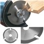 EMSea 2 pièces TCT disque de lame de scie circulaire à bois 125mm 22.23mm alésage arbre 3T lame de scie pour meuleuse d'angle sc