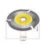 EMSea 2 pièces TCT disque de lame de scie circulaire à bois 125mm 22.23mm alésage arbre 3T lame de scie pour meuleuse d'angle sc