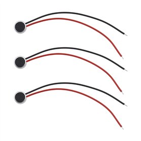 EMSea Lot de 10 microphones à condensateur électret 6027 avec câble 6 x 2