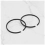 EMSea 4pcs Jeu de Segments de Piston Compatible avec FS160 Accessoires de Cylindre Scie à Chaîne Tondeuse à Gazon Avion Agricole
