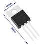 EMSea 10Pcs LD1117V33 Régulateur de Tension 3,3V 950mA TO-220 Régulateur de Tension Linéaire à Faible Chute Régulateur de Tensio