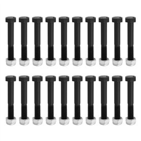 EMSea 20Pcs Boulons de Cisaillement d'arbre de Prise de Force M8x55 Mm Rechange avec écrous de Blocage Nyloc M8 Compatible avec