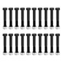 EMSea 20Pcs Boulons de Cisaillement d'arbre de Prise de Force M8x55 Mm Rechange avec écrous de Blocage Nyloc M8 Compatible avec