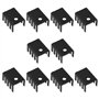EMSea 10 Pièces Kit D'installation de Dissipateur Thermique pour Transistor en Alliage D'aluminium TO220 19x14x10mm Ouverture 3m