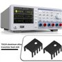 EMSea 10 Pièces Kit D'installation de Dissipateur Thermique pour Transistor en Alliage D'aluminium TO220 19x14x10mm Ouverture 3m