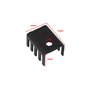 EMSea 10 Pièces Kit D'installation de Dissipateur Thermique pour Transistor en Alliage D'aluminium TO220 19x14x10mm Ouverture 3m