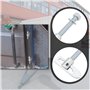 EMSea 4pcs Loquets de Fixation AntiLuce Loquet de Fixation M12 x 75 mm Robuste Verrou à Pêne Dormant pour Hayons de Remorque Cam
